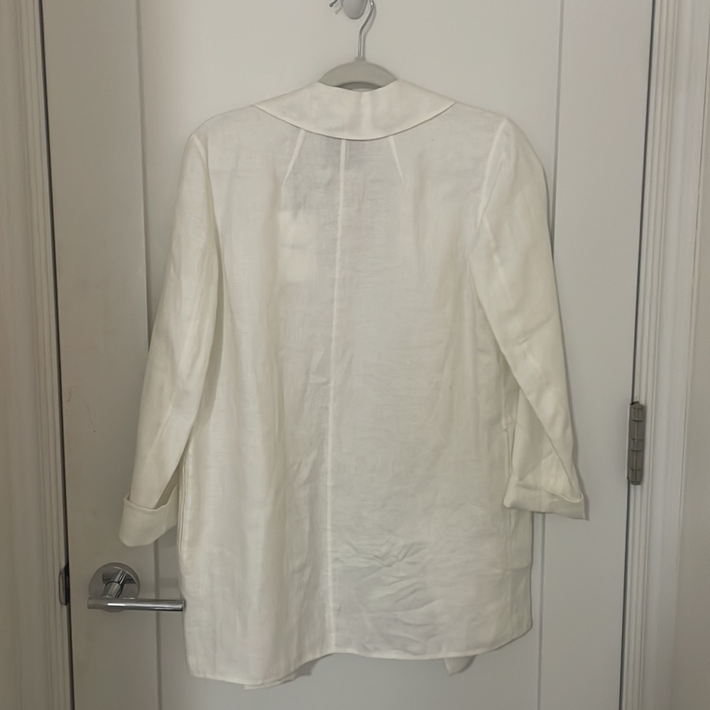 White theory linen blazer - Picture 3 of 3